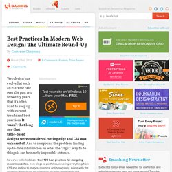 Best Practices In Modern Web Design: The Ultimate Round-Up