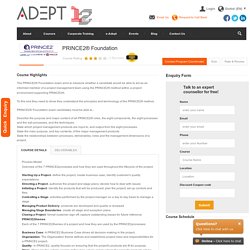 Project Management / PRINCE2 Foundation and Practitioner Certification Training