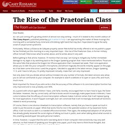 The Rise of the Praetorian Class