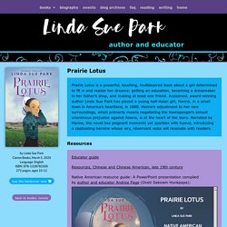 Prairie Lotus – Linda Sue Park