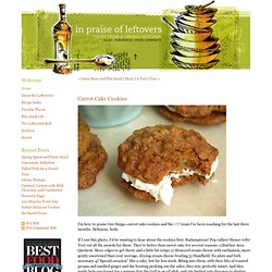 In Praise of Leftovers - iPol - Carrot Cake Cookies