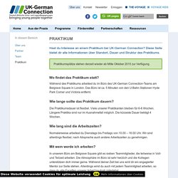 Praktikum - UK-German Connection