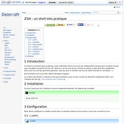 ZSH : un shell très pratique - Bloc Notes Informatique