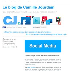 Cas pratique Facebook : Longchamp