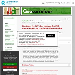 Pratiquer les CDI : Les espaces des CDI comme enjeux de représentations sociales