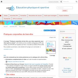 Pratiques corporelles de bien-être (Académie de Paris)