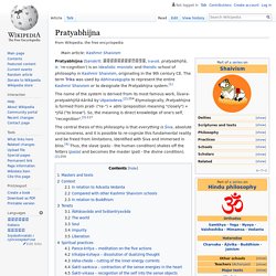 Pratyabhijna - Wikipedia