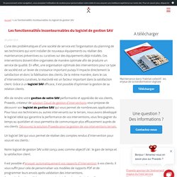 - La solution de gestion SAV - Logiciel de gestion ...