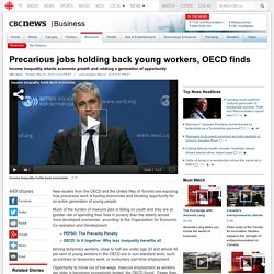 Precarious jobs holding back young workers, OECD finds