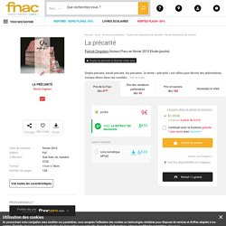 La précarité - poche - Patrick Cingolani - Achat Livre ou ebook - Prix Fnac.com