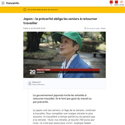 Japon : la précarité oblige les seniors à retourner travailler