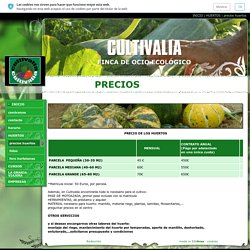 precios huertos - CULTIVALIA