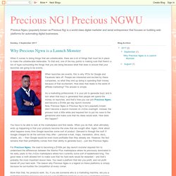 Precious NGWU: Why Precious Ngwu is a Launch Monster