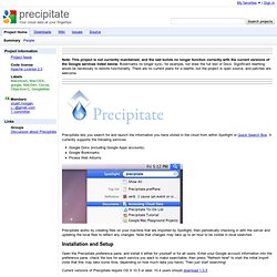 precipitate - Your cloud data at your fingertips