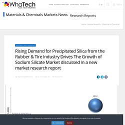 Rising Demand for Precipitated Silica from the Rubber & Tire Industry Drives The Growth of Sodium Silicate Market discussed in a new market research report