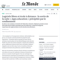 Logiciels libres et école à distance : la sortie de la suite « Apps.education » précipitée par le confinement