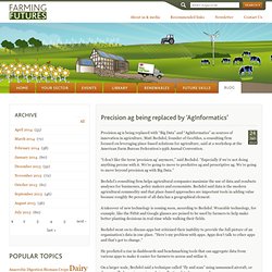 Precision ag being replaced by ‘AgInformatics’
