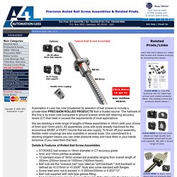 precision rolled ball screw, rolled ballscrew assembly, BK and BF end mounts supports for ball screws