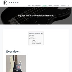 Squier Affinity Precision Bass PJ - instroreview.com