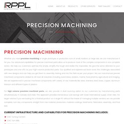 Precision Machining Ontario - RPPL