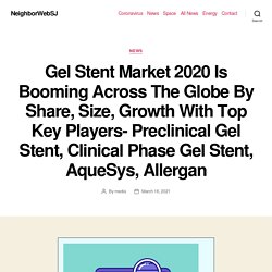Gel Stent Market 2020 Is Booming Across The Globe By Share, Size, Growth With Top Key Players- Preclinical Gel Stent, Clinical Phase Gel Stent, AqueSys, Allergan – NeighborWebSJ