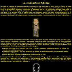 Avant les incas : Précolombien : La civilisation Chimu