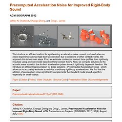 Precomputed Acceleration Noise for Improved Rigid-Body Sound
