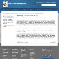 Federal Trade Commission Bureau of Competition - Resource Guide to Business Competition