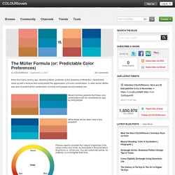 The Müller Formula (or: Predictable Color Preferences) (colourlovers.com)
