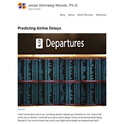Predicting Airline Delays – Jesse Steinweg-Woods, Ph.D. – Data Scientist