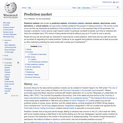 Prediction market