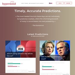 Hypermind Prediction Market - Collective Intelligence of the Future