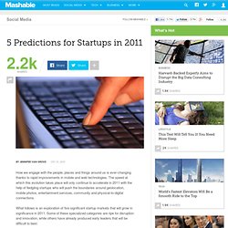 5 Predictions for Startups in 2011