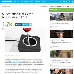 5 Predictions for Game Mechanics in 2011