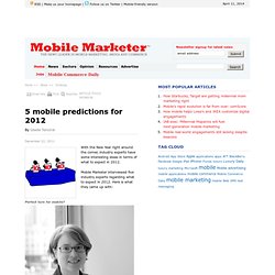 5 mobile predictions for 2012