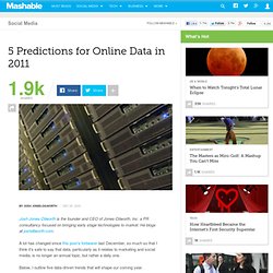 5 Predictions for Online Data In 2011