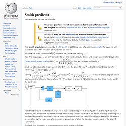 Smith predictor