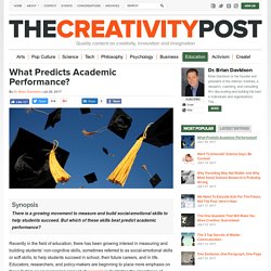 What Predicts Academic Performance?