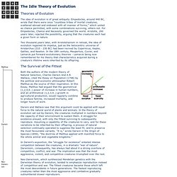 Preface: Theory of Evolution