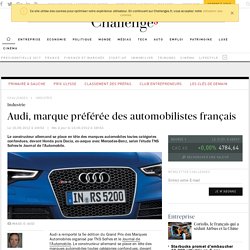 Audi, marque préférée des automobilistes français