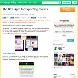 Best Pregnancy Apps - Apps for Expecting Mothers - Organize Pregnancy