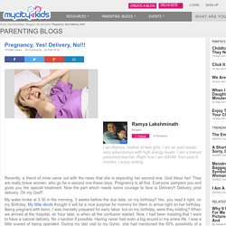 Parenting Blog by Ramya Lakshminath