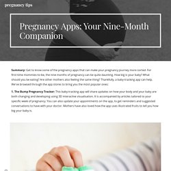 Pregnancy Apps: Your Nine-Month Companion