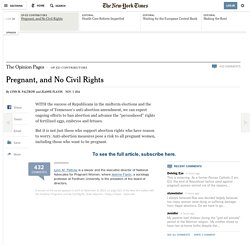 Pregnant, and No Civil Rights