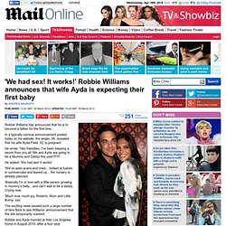 Ayda Field pregnant: Robbie Williams' wife is expecting their first baby