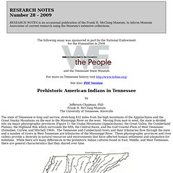 Prehistoric American Indians in Tennessee