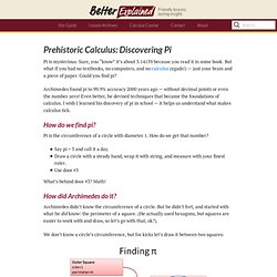 Prehistoric Calculus: Discovering Pi