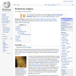 Prehistoric religion
