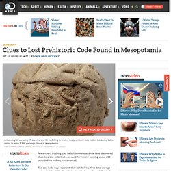 Clues to Lost Prehistoric Code Discovered in Mesopotamia
