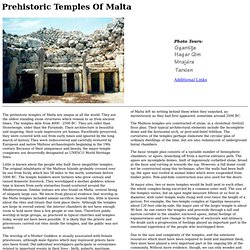 Prehistoric Temples Of Malta